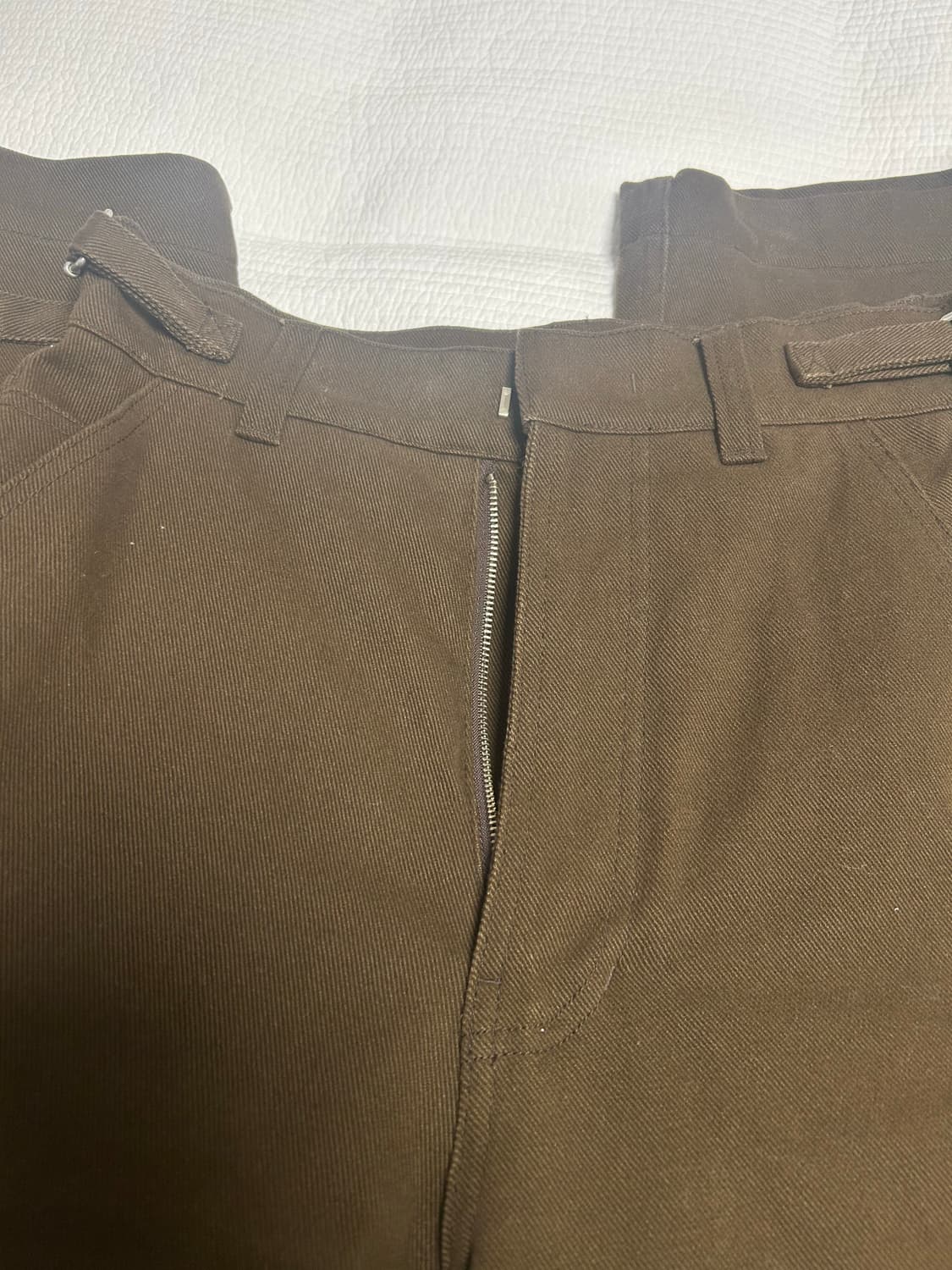 모노하 커브드팬츠 브라운 상품이미지2