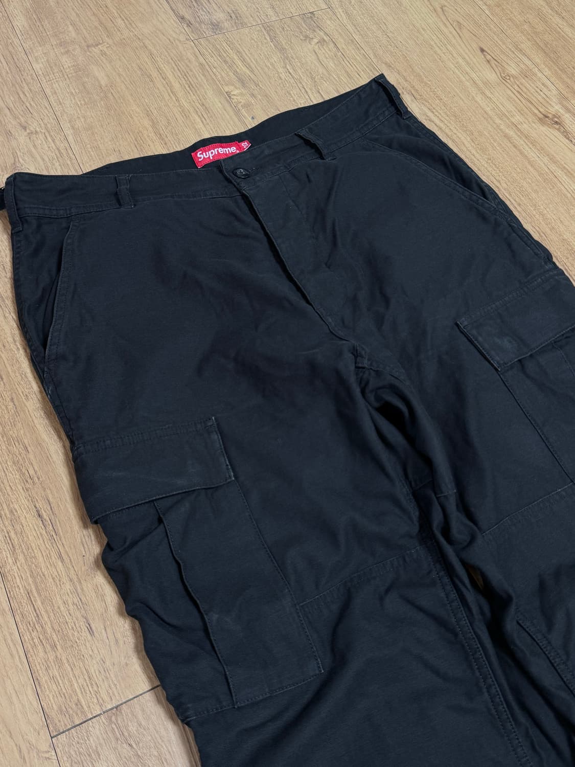 [32]슈프림 더블니 카고팬츠 블랙 상품이미지3