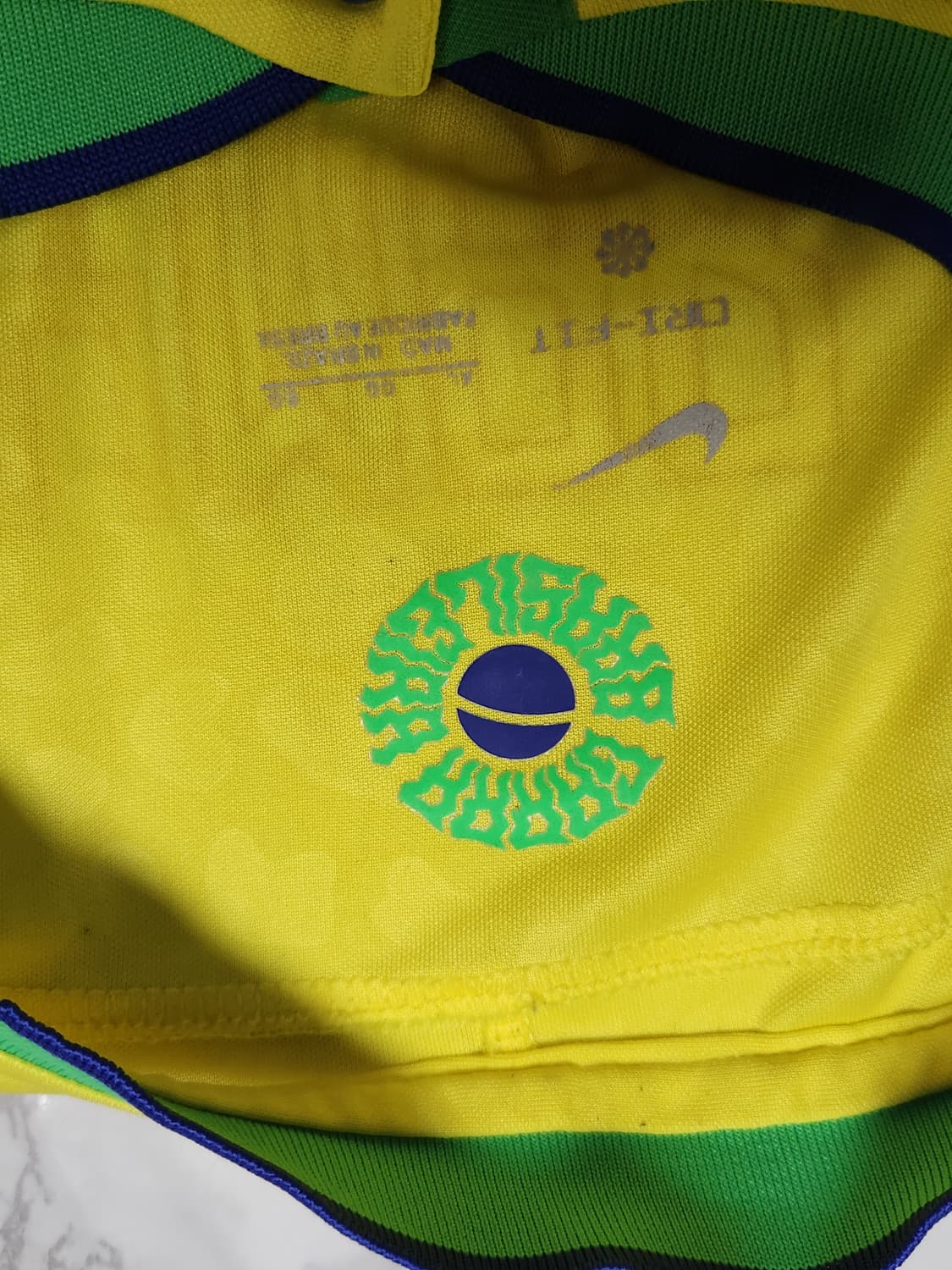 22-24 나이키 브라질 국대 트레이닝 유니폼 축구 반팔 상품이미지5