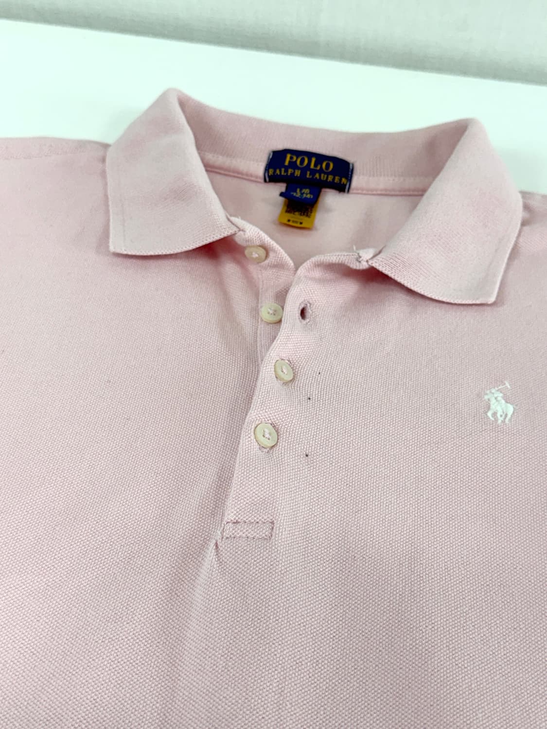 폴로 랄프로렌 베이비핑크 반팔 카라티 상품이미지3