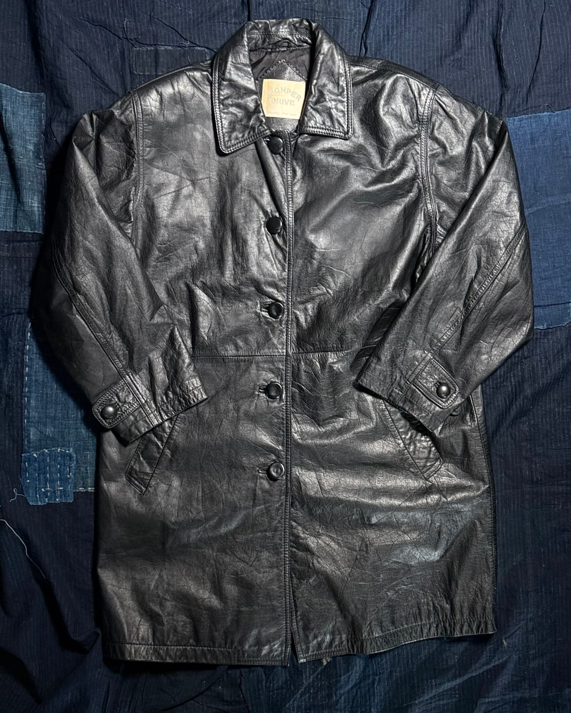 80-90‘s 하이퍼 드라이브 카우하이드 싱글 코트 9AR 상품이미지1