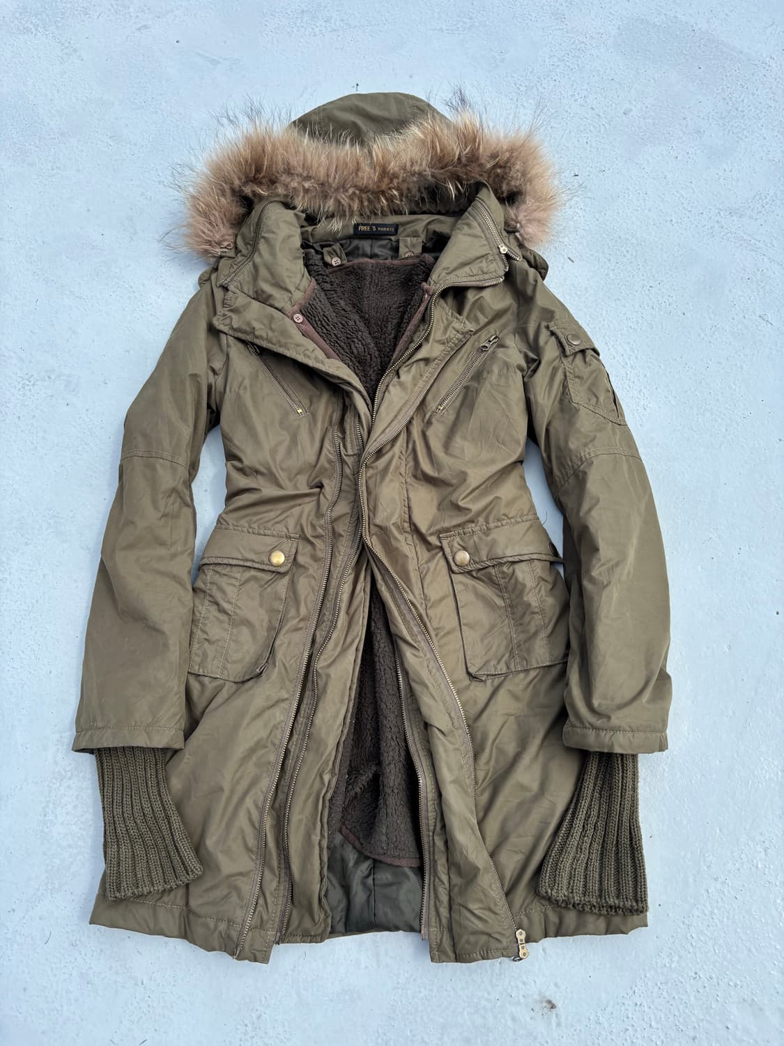 “Vintage” 00’s Mood Khaki Handwarmer Det 상품이미지1