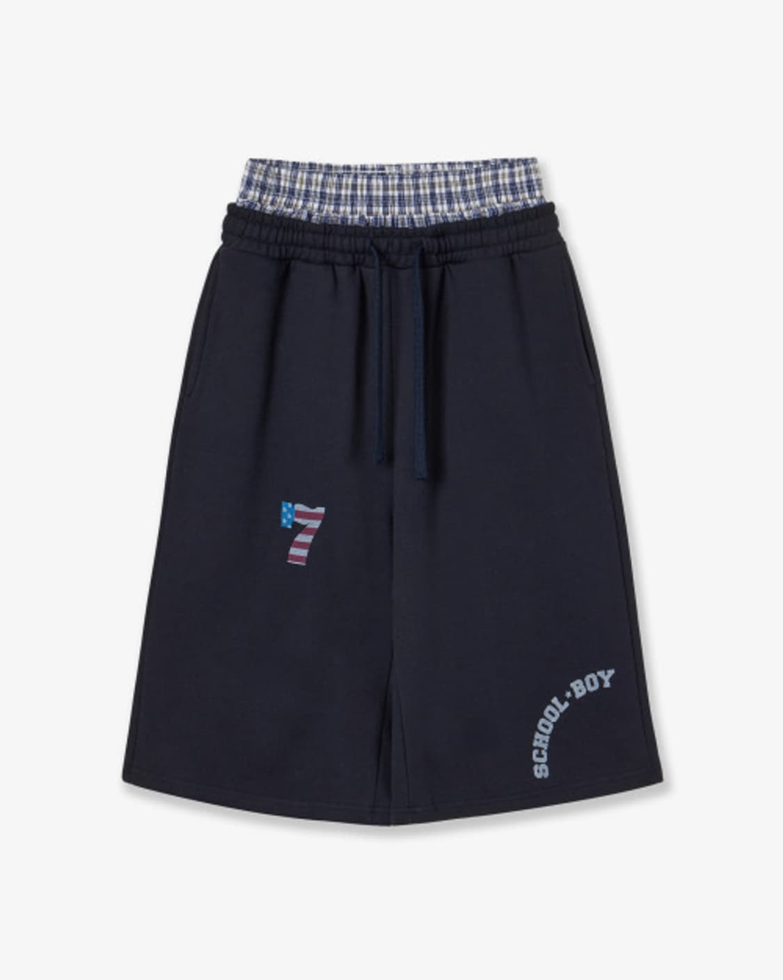 에이이에이이 트렁크 레이어드 스웻쇼츠 네이비 상품이미지1