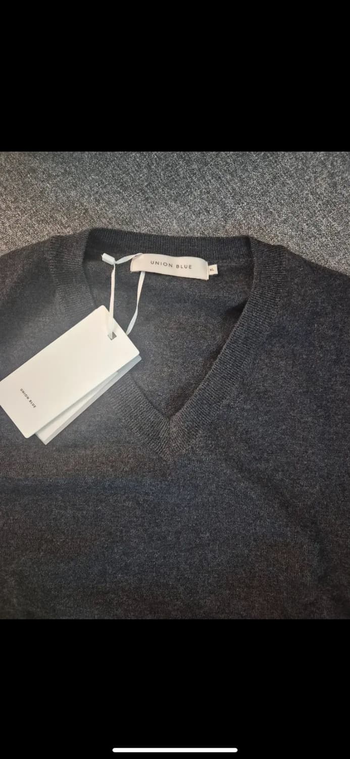 유니온블루 브이넥 차콜니트 xl(100-105) 상품이미지3