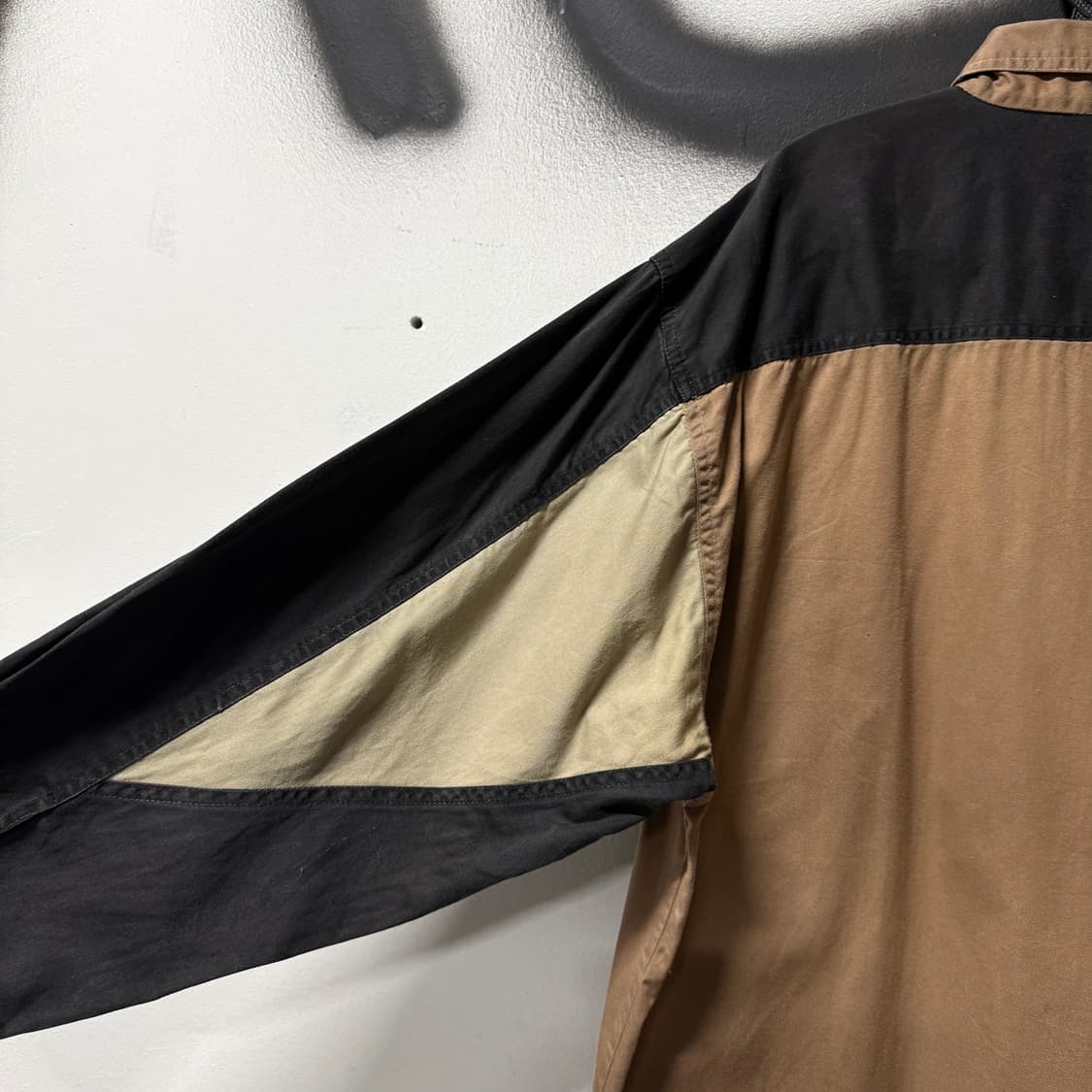 VTG 빈티지 빅사이즈 컬러블록 더블 포켓 코튼 워크 셔츠 상품이미지5