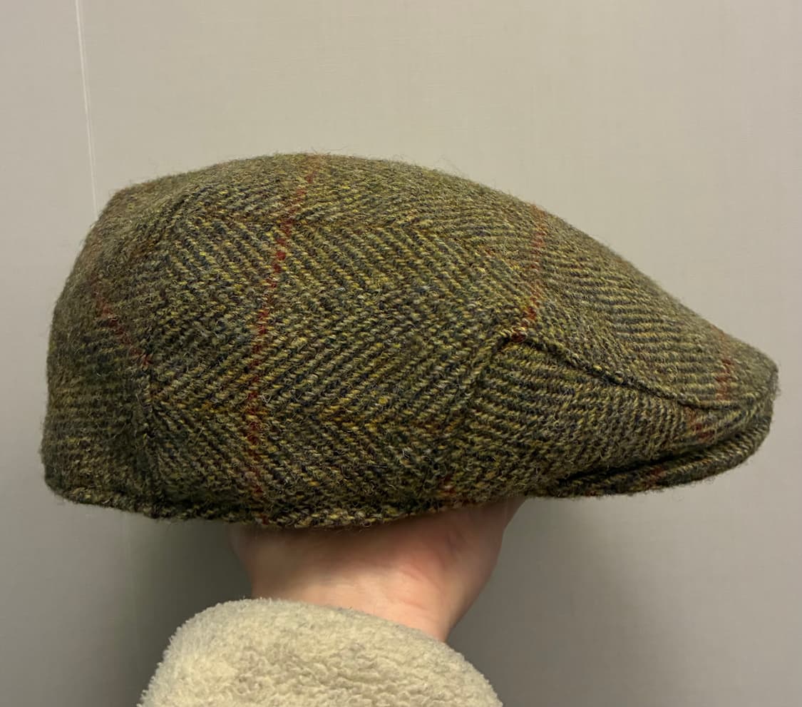 (L)그린그로브위버스x해리스트위드 울 헌팅캡 베레모 모자 상품이미지4