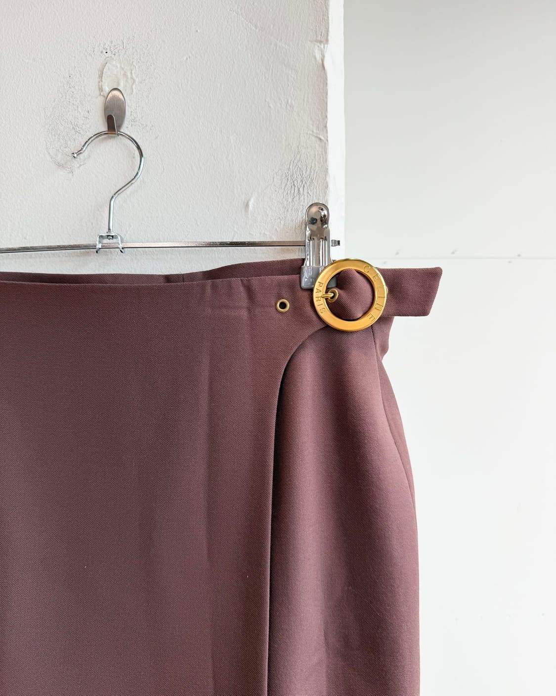 셀린느 딥핑크 랩 미디스커트  상품이미지4