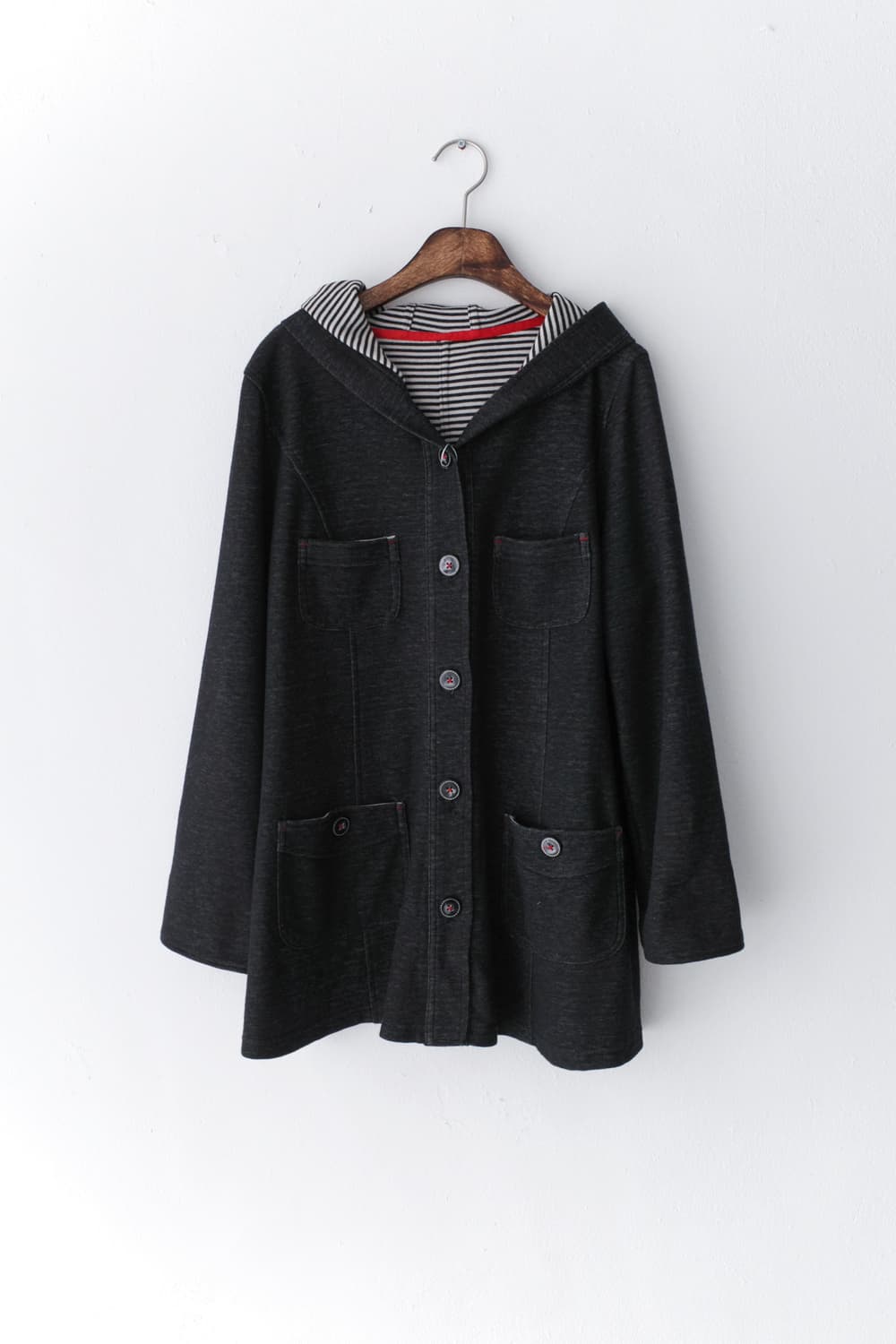 stripe hoodie coat 상품이미지1