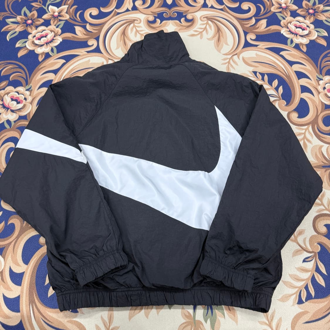 (L)나이키 NIKE 빅로고 우븐 아노락 자켓(블랙,검흰) 상품이미지5