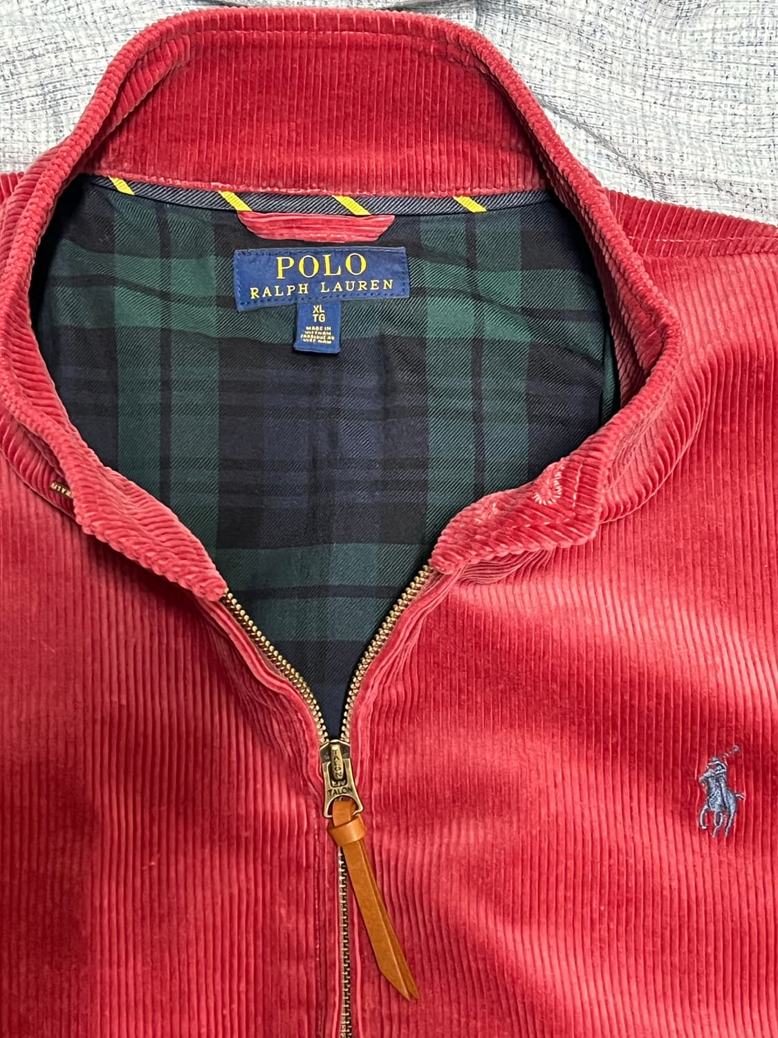 새상품 폴로 베이비핑크 코듀로이 바라쿠타 XL 상품이미지3