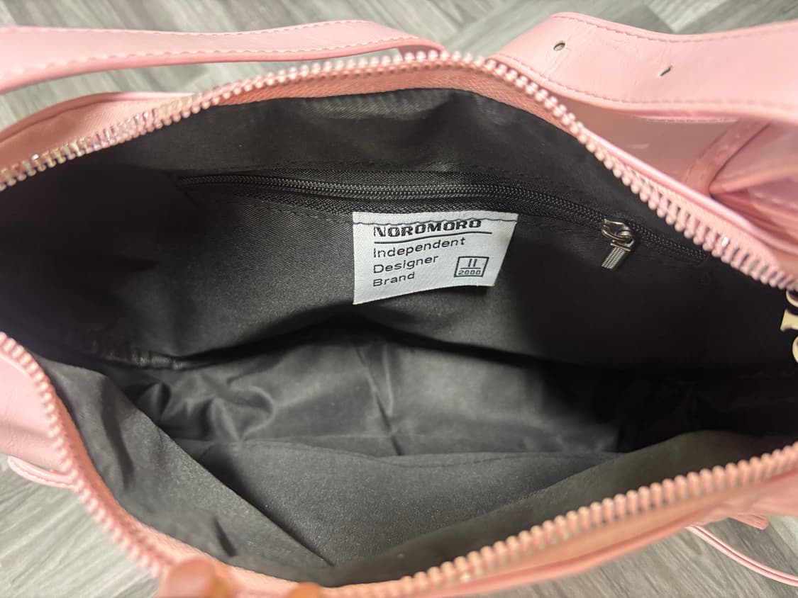 노노모로 핑크 에나멜 숄더백 상품이미지3