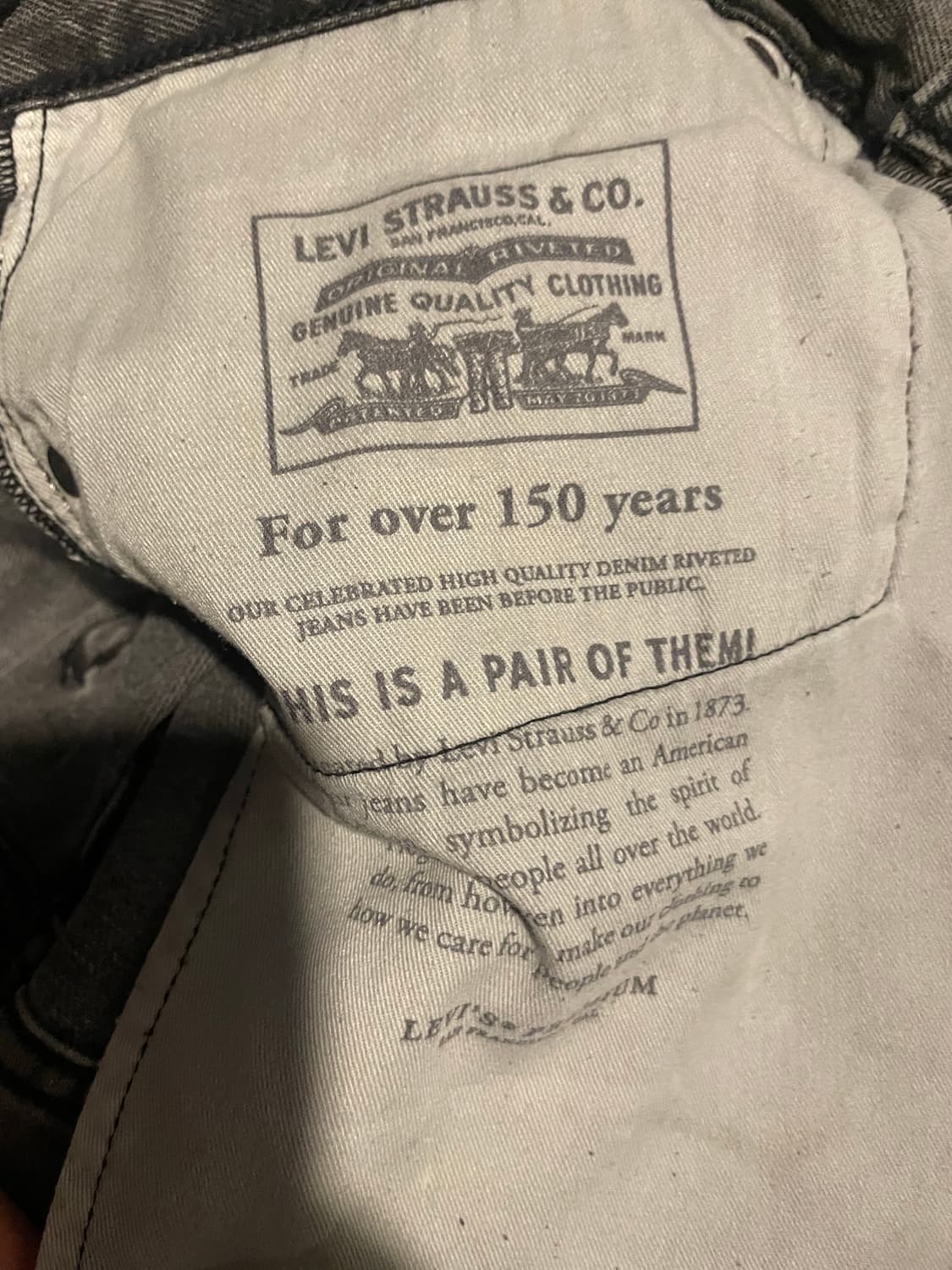 리바이스 568 스테이 루즈핏진 36x32 상품이미지7