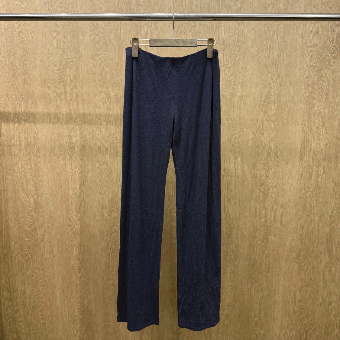 마렐라 레이온 니트 팬츠 밴딩 디테일 슬림핏 차콜 그레이 상품이미지3