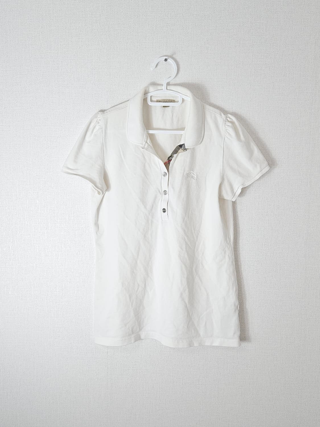 BURBERRY 버버리 브릿 정품 반팔 카라티 여성 정품 L 상품이미지1