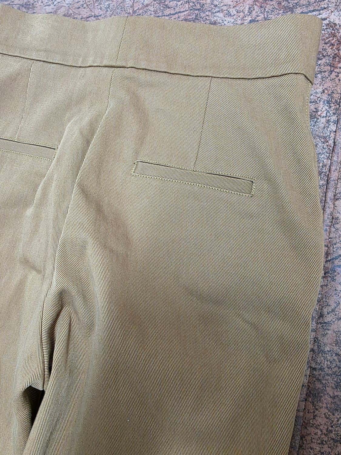 [새제품] 자라 스튜디오 투버튼 슬릿 팬츠 브라운 28 상품이미지5