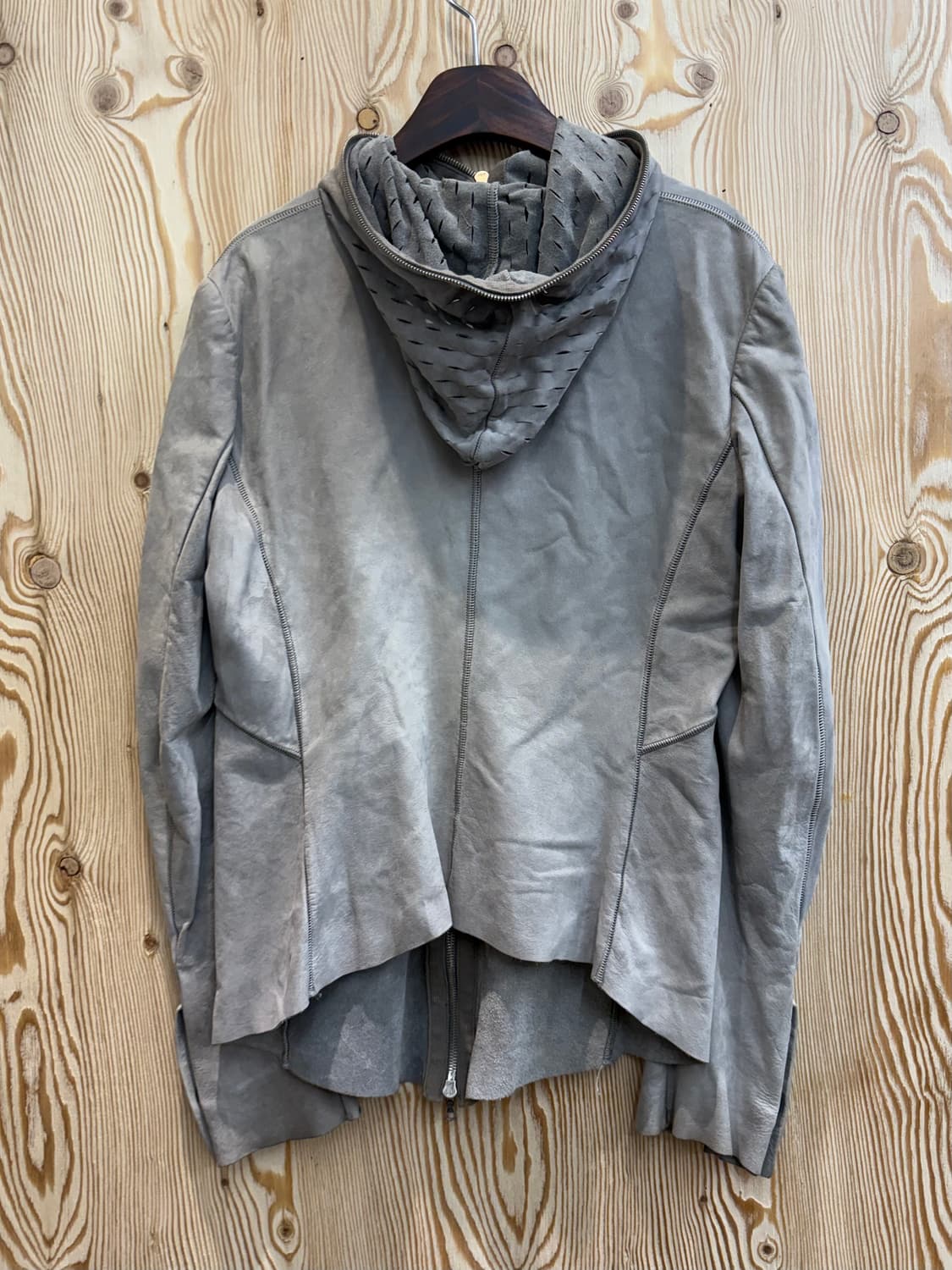 ISACC SELLAM 아이작 세럼 레더 후드 자켓 상품이미지2