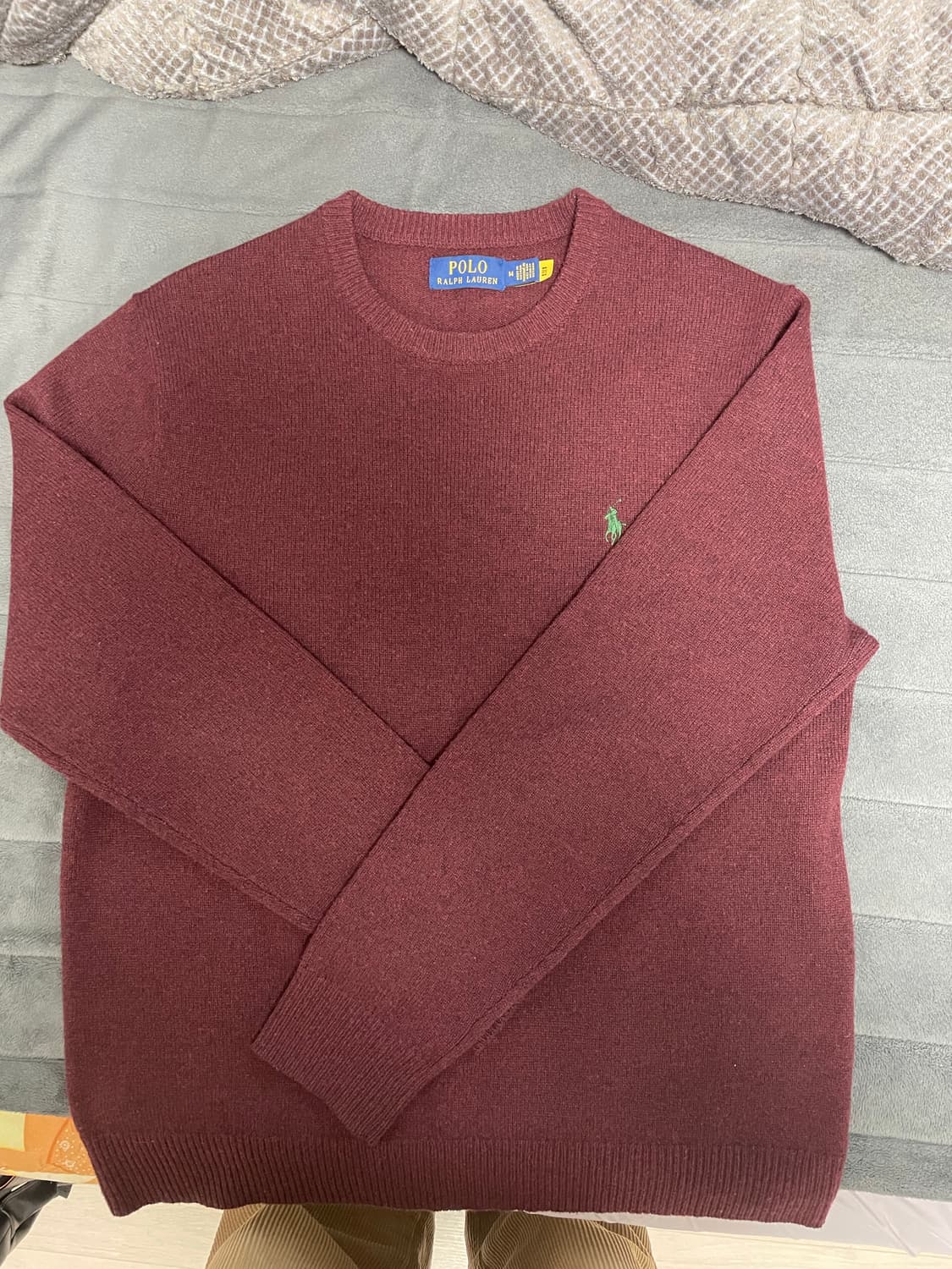 폴로 버건디 울 니트 상품이미지1