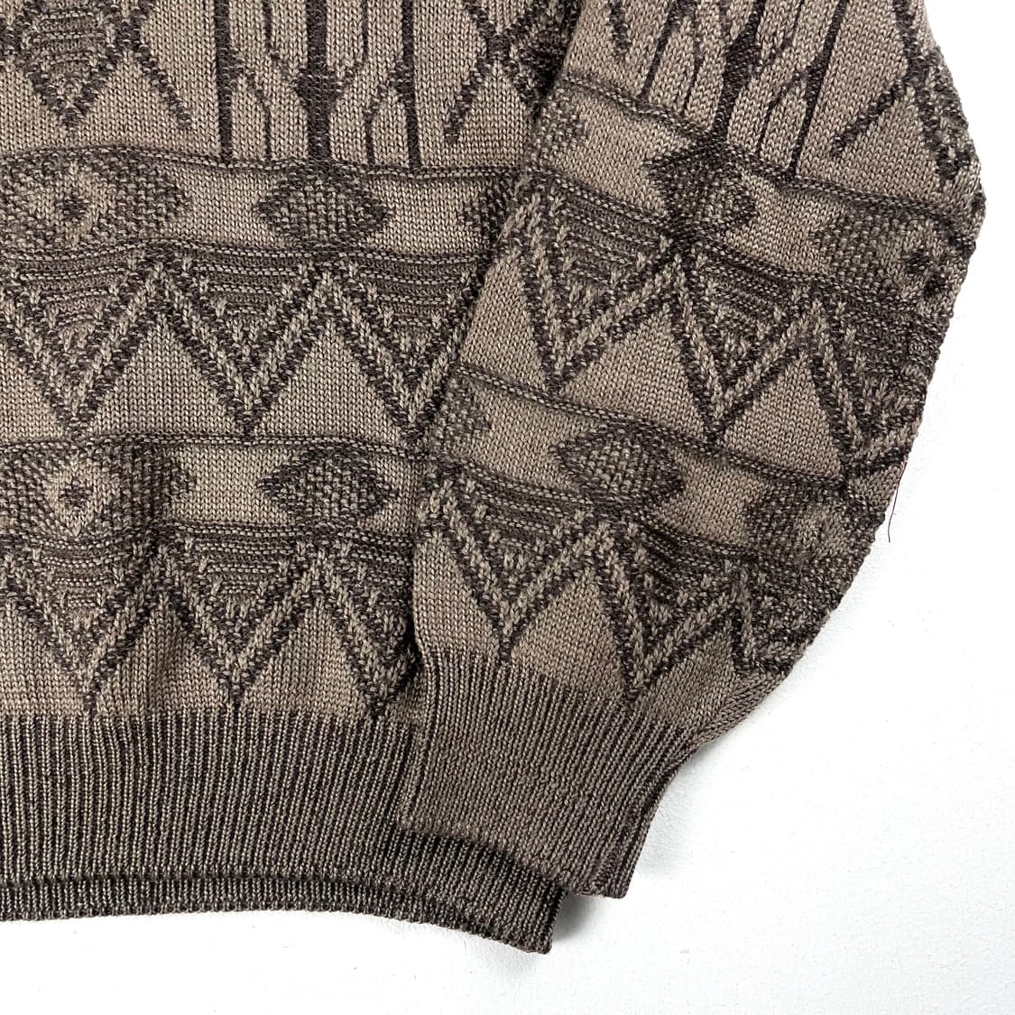 [M] 일본 빈티지 패턴 울 니트 스웨터 상품이미지3