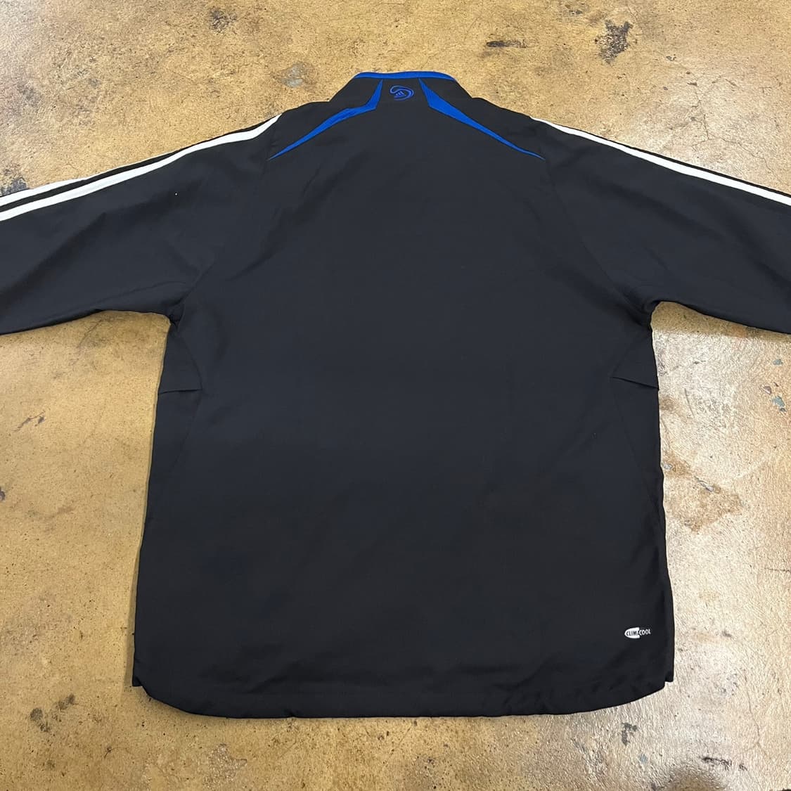 [정품/100] 아디다스 삼선 트랙탑 져지 블랙 블루 b14 상품이미지4