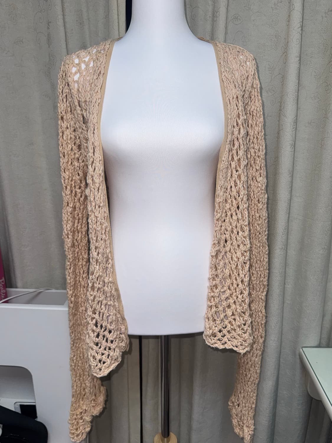 Netted knit cardigan  상품이미지1