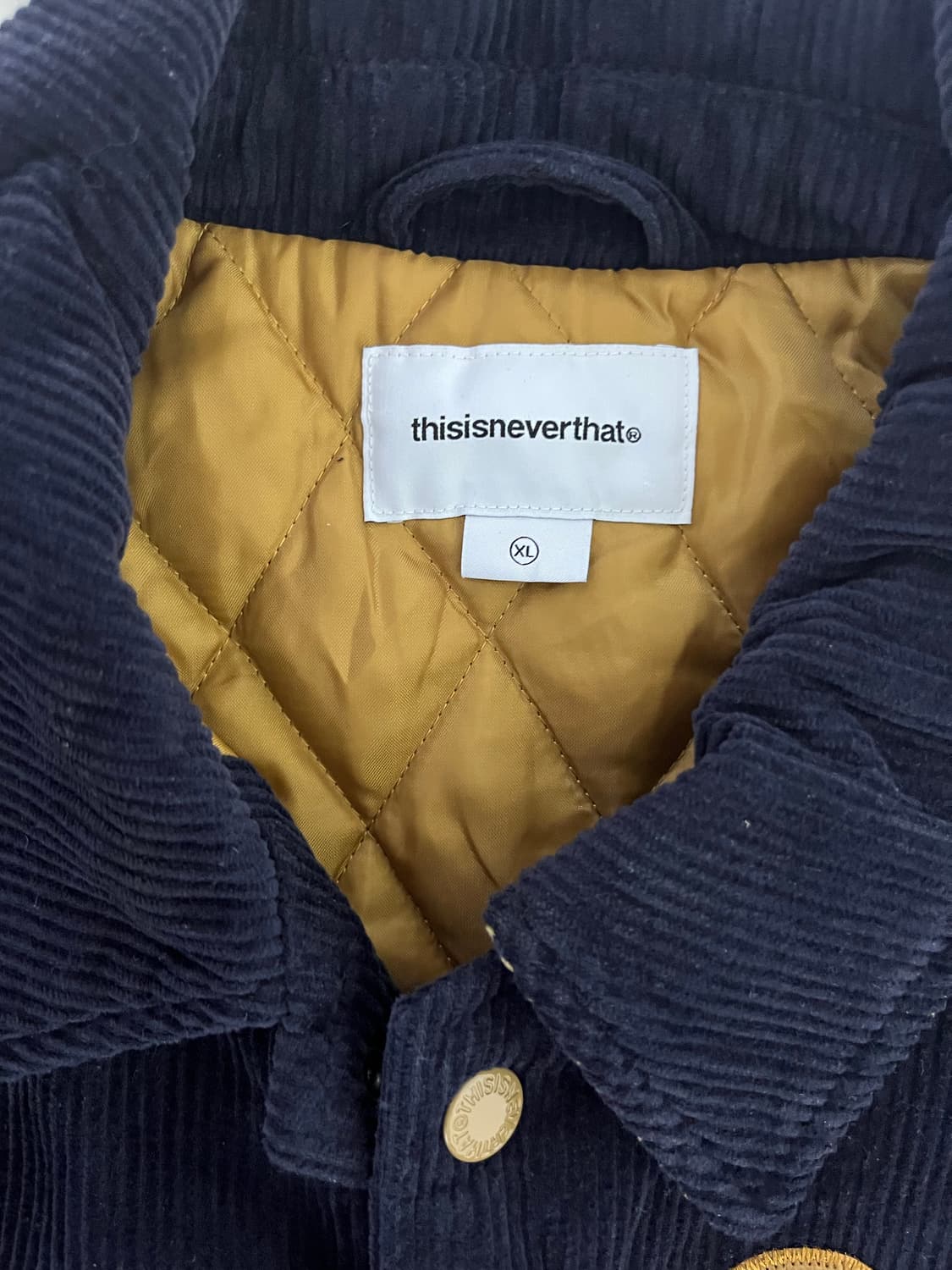 디스이즈네버댓 코듀로이 바시티 자켓 XL 상품이미지3