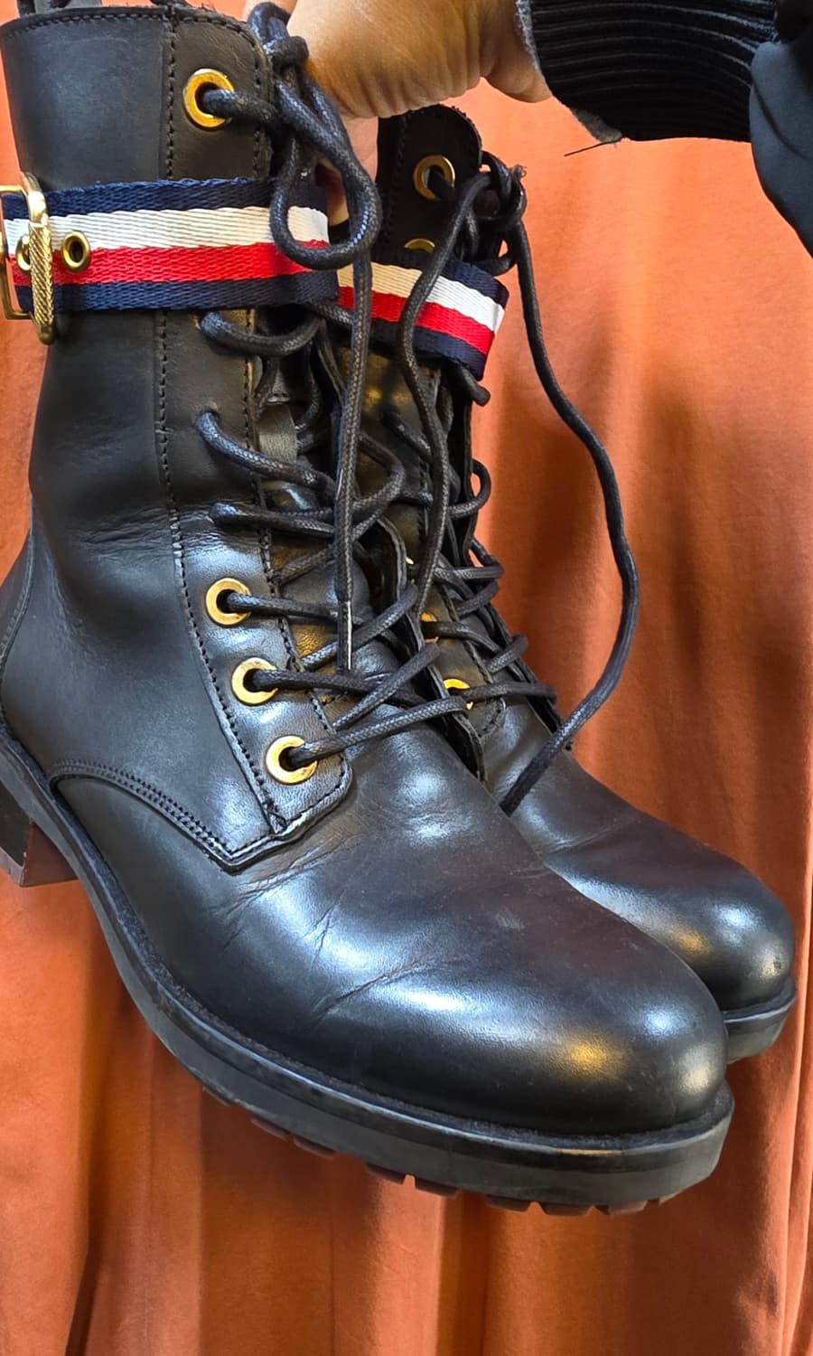 타미힐피거소가죽 워커 상품이미지1