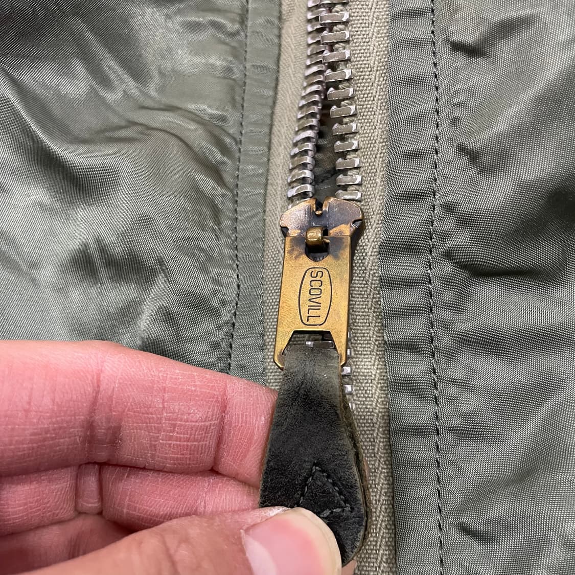 70s 알파인더스트리 MA-1 항공점퍼 야상자켓 L V6 상품이미지5