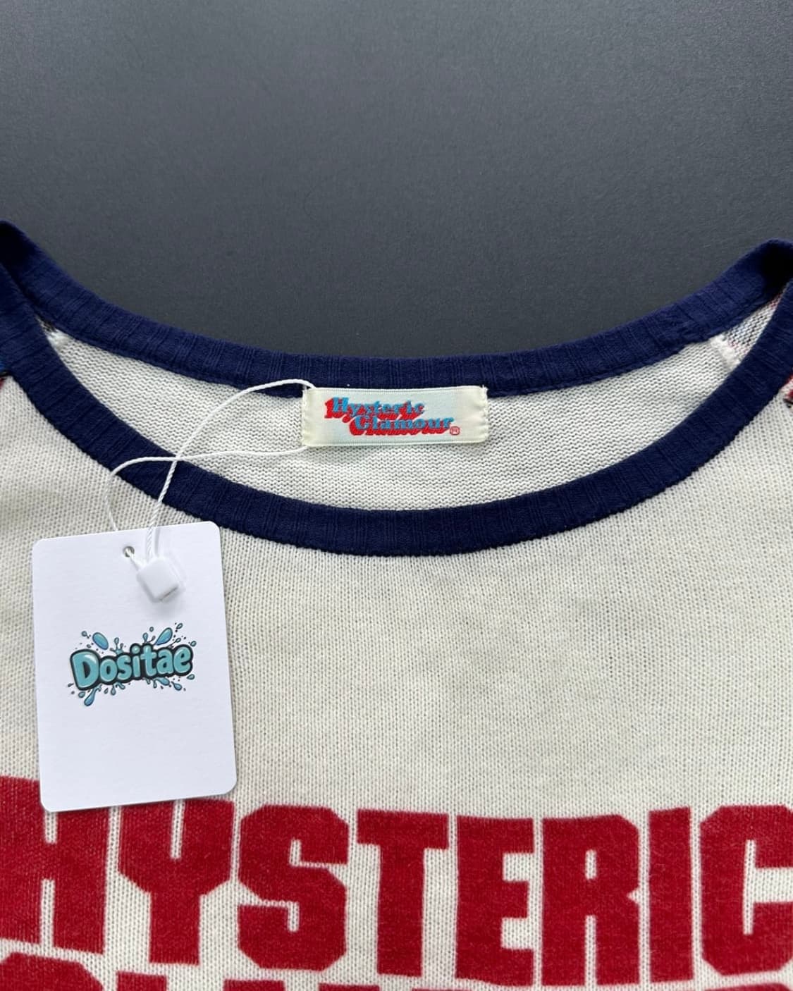 히스테릭글래머 레터링 스타 성조기 니트 롱슬리브 긴팔티 상품이미지3