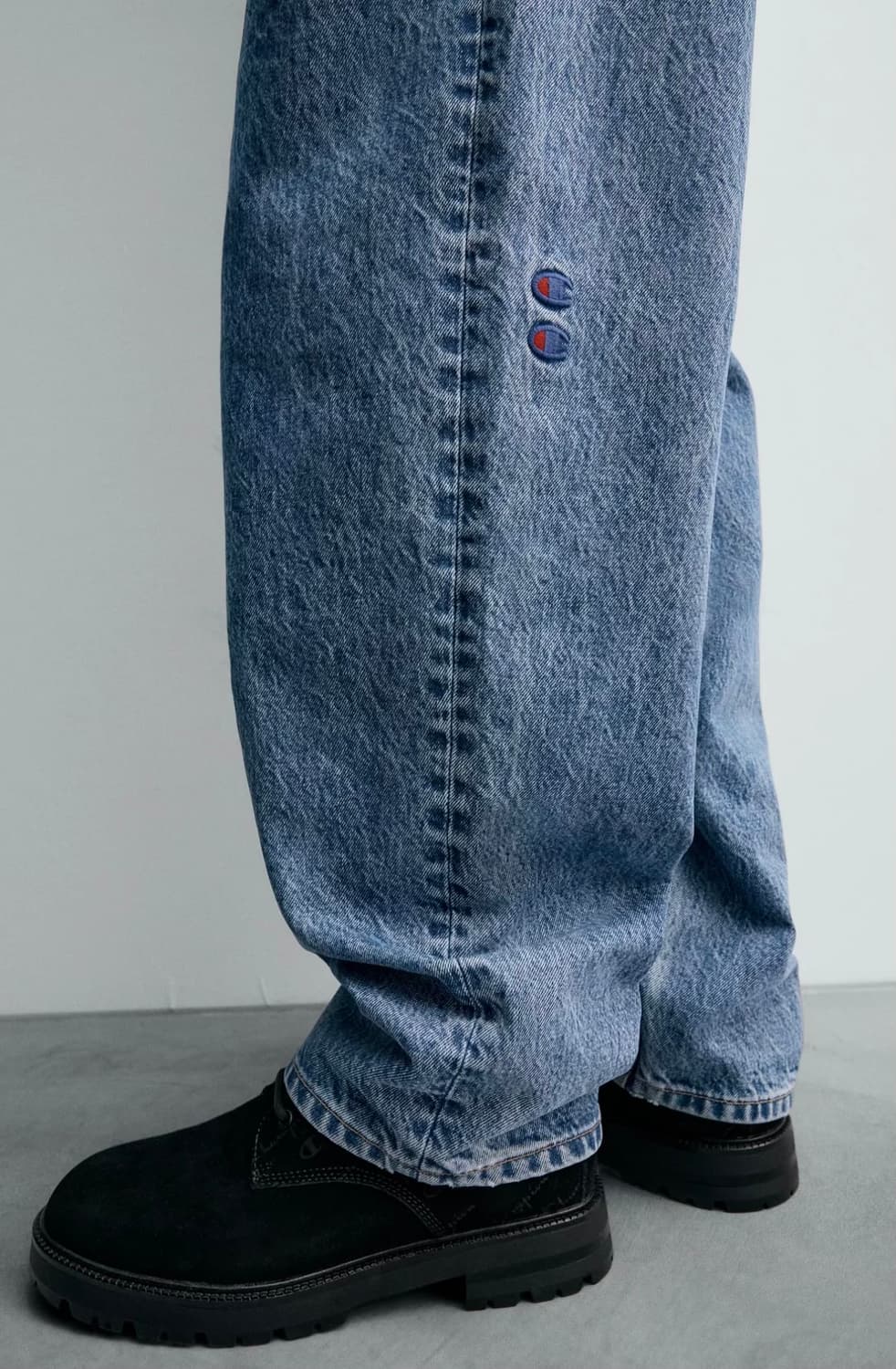 (EU36)자라x챔피온 루즈 테이퍼드 진 상품이미지2