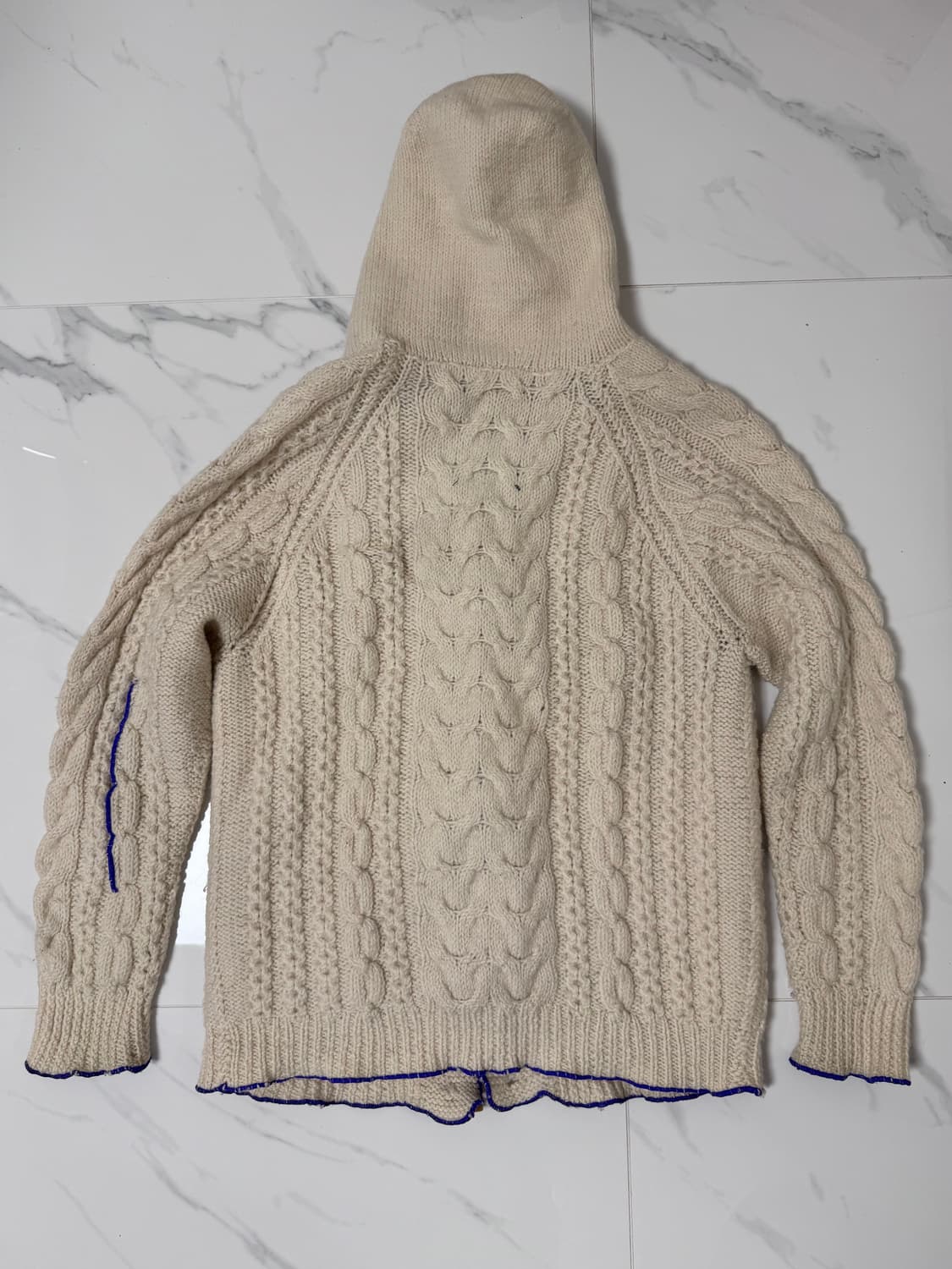 Omni people 빈티지 리워크 후드 가디건 상품이미지2