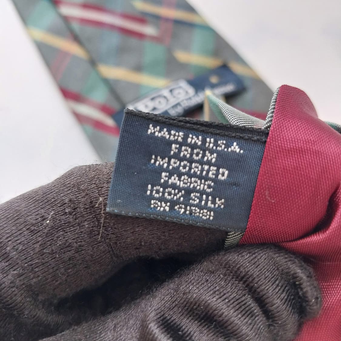 폴로 랄프로렌 넥타이 그린 9.2cm A+등급 K2604 상품이미지9