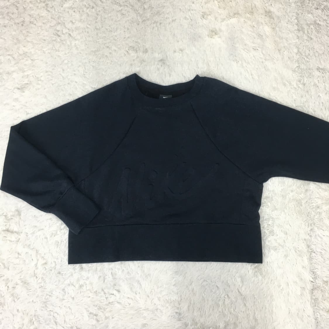 나이키 여성 음각 크롭 후드티  BB27 상품이미지1