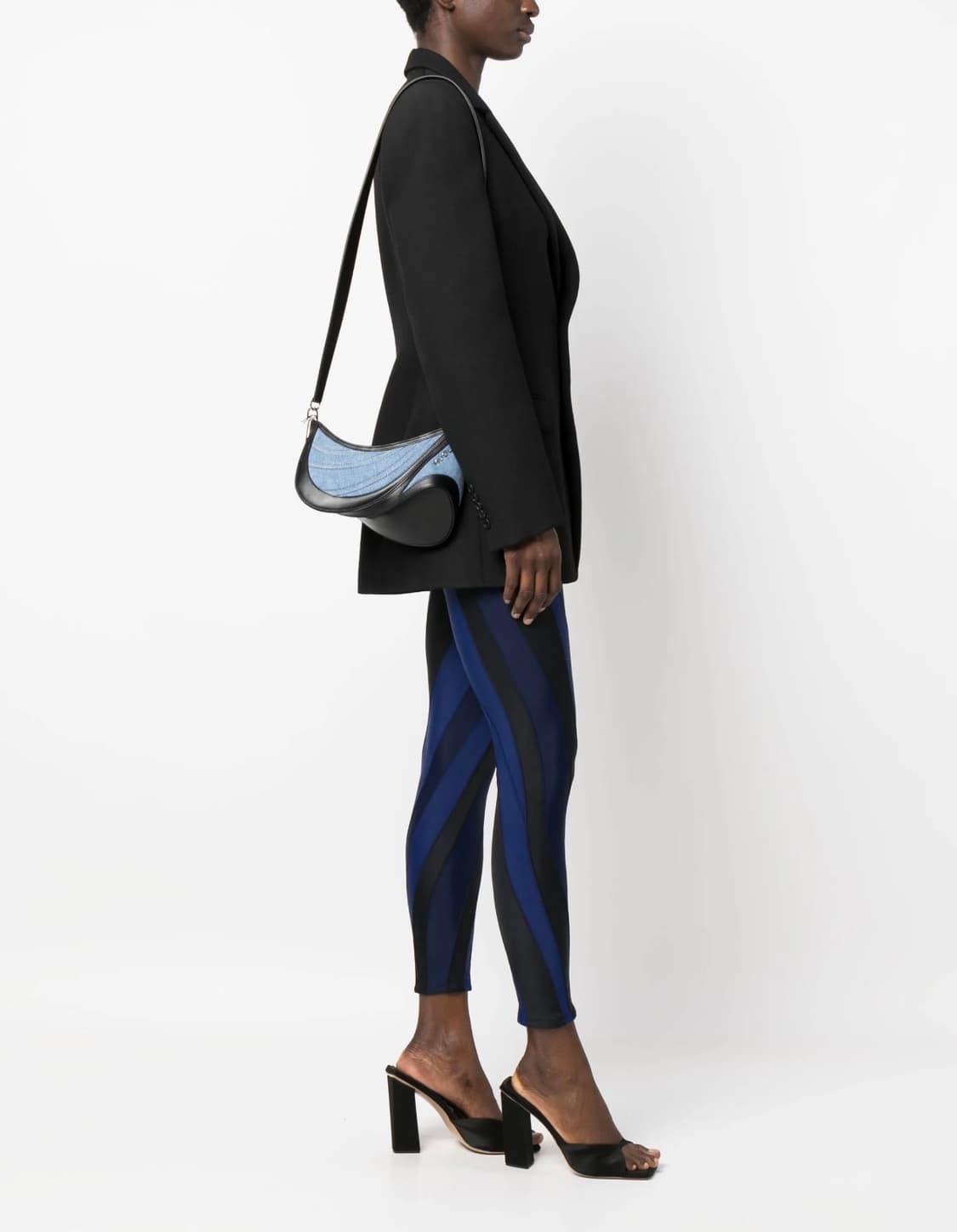 Mugler 커브드 데님 스몰백 상품이미지2