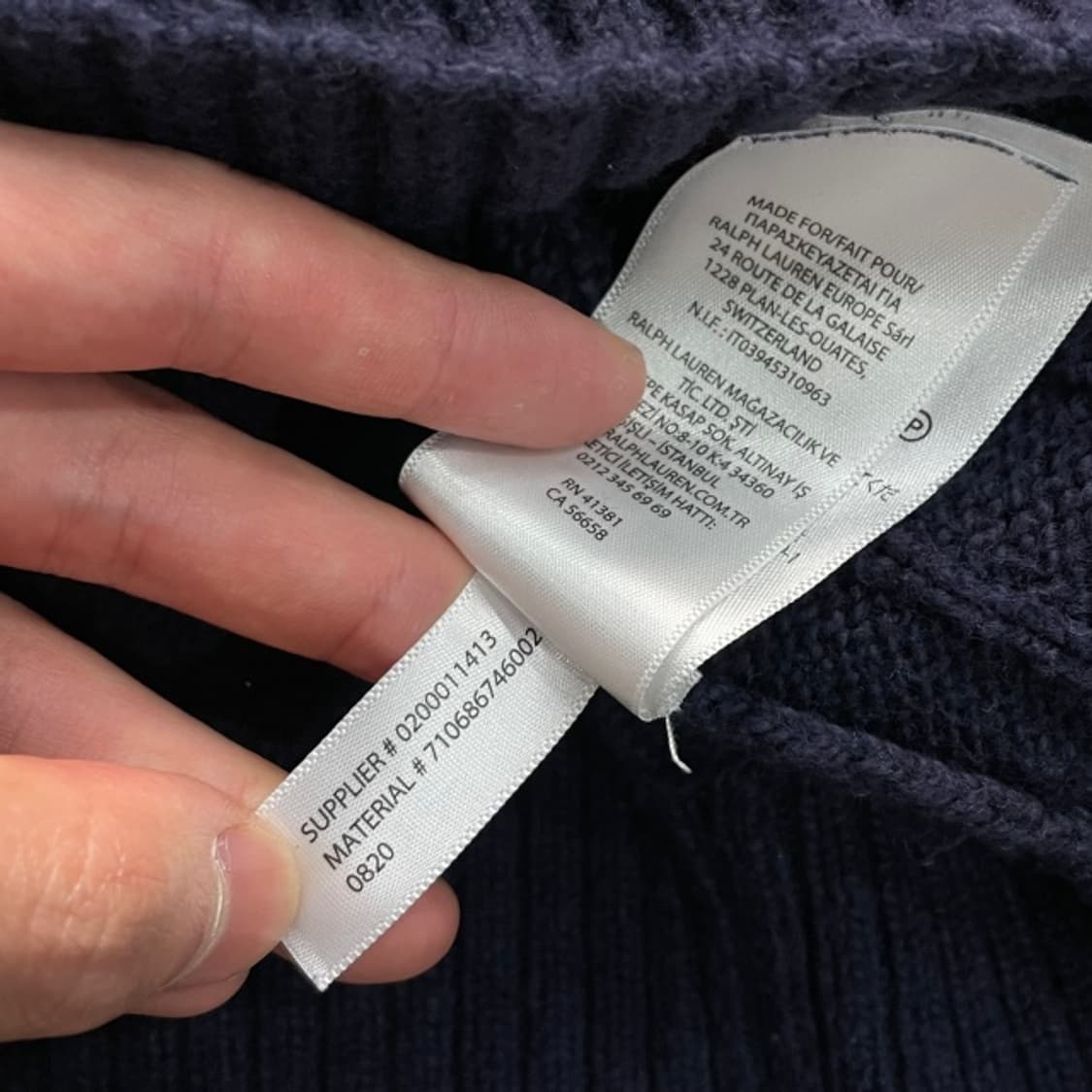 105 폴로 꽈배기 니트  상품이미지4