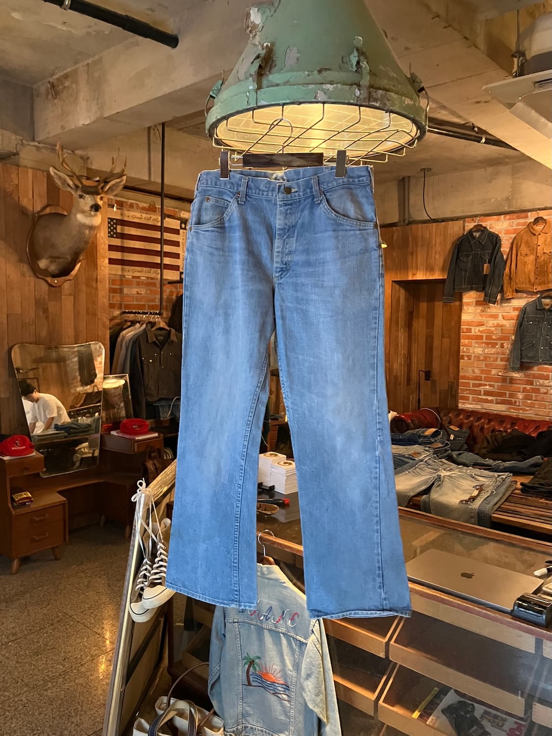 80s USA 빈티지 LEE 리 라이더스 200 데님 팬츠 상품이미지1
