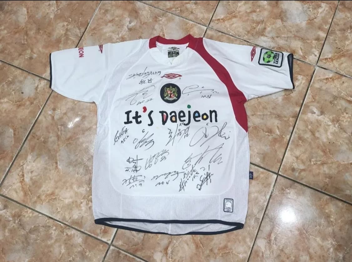 엄브로 대전시티즌 올드레플 축구져지 싸인유니폼 상품이미지1