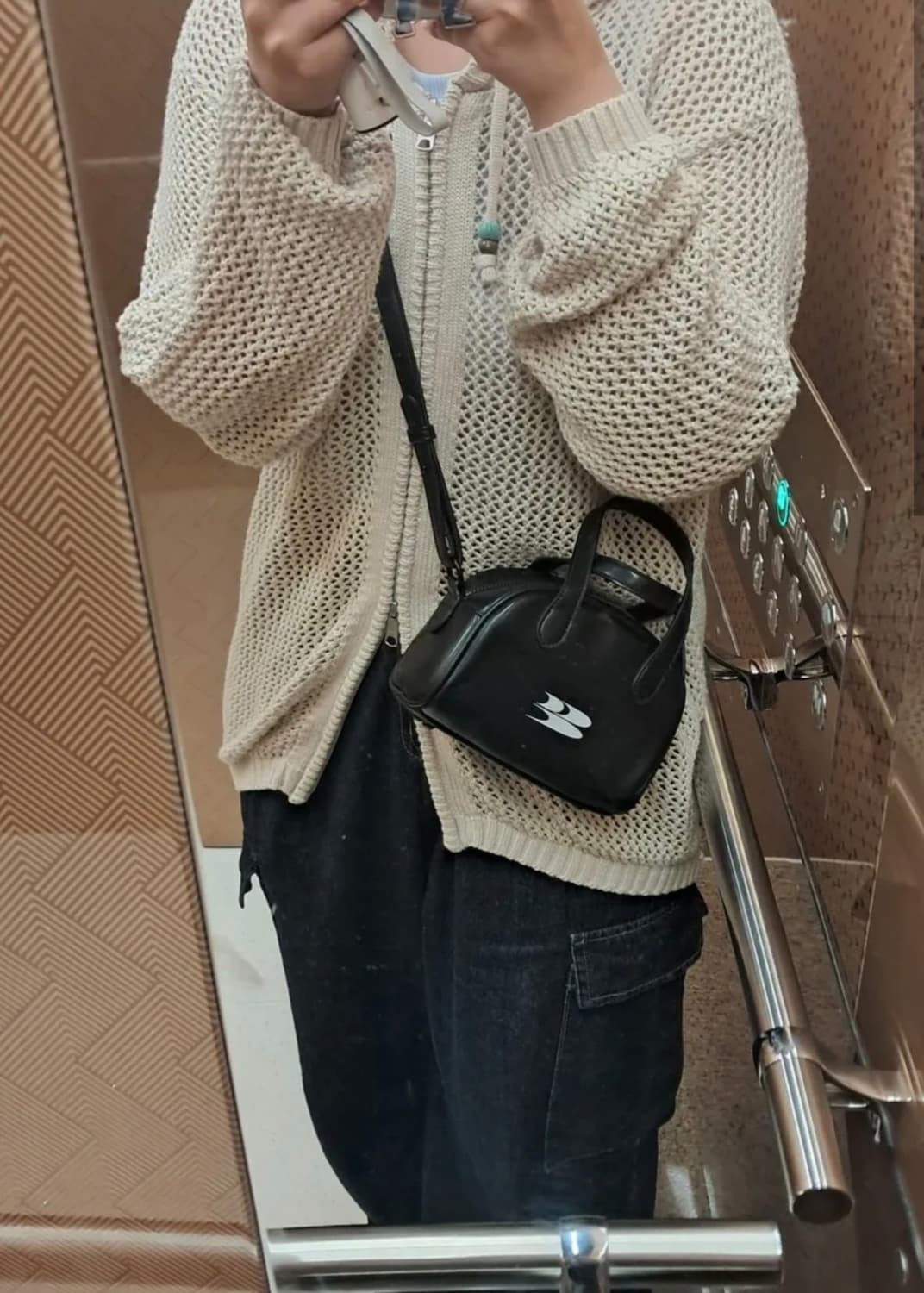 피지컬 디파인먼트 에듀케이션 니트 후드집업 메쉬 상품이미지3