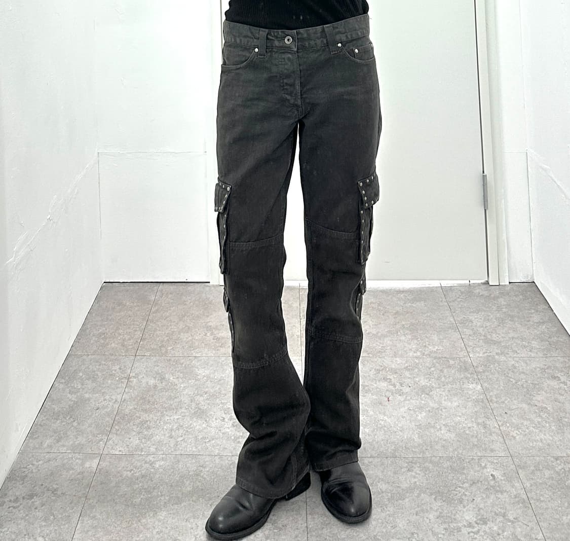 Shellac Studded Multi-Pocket Flared Deni 상품이미지8