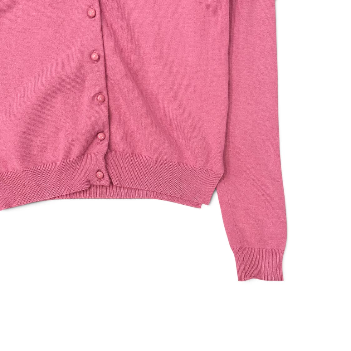 Pink Basic Cotton Cardigan 상품이미지4