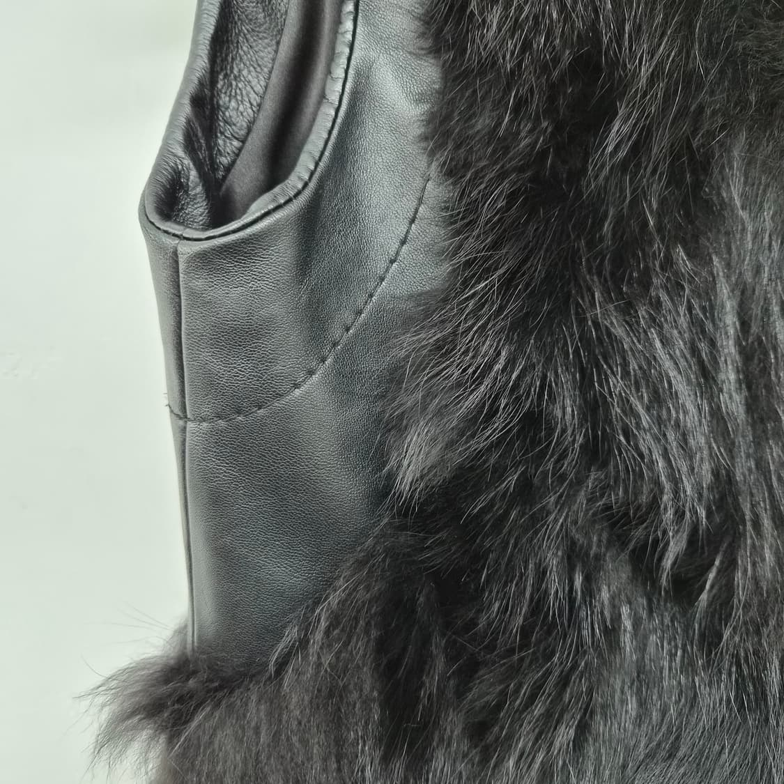 진도 끌레베 밍크 가죽 조끼 베스트 여성 S 상품이미지2