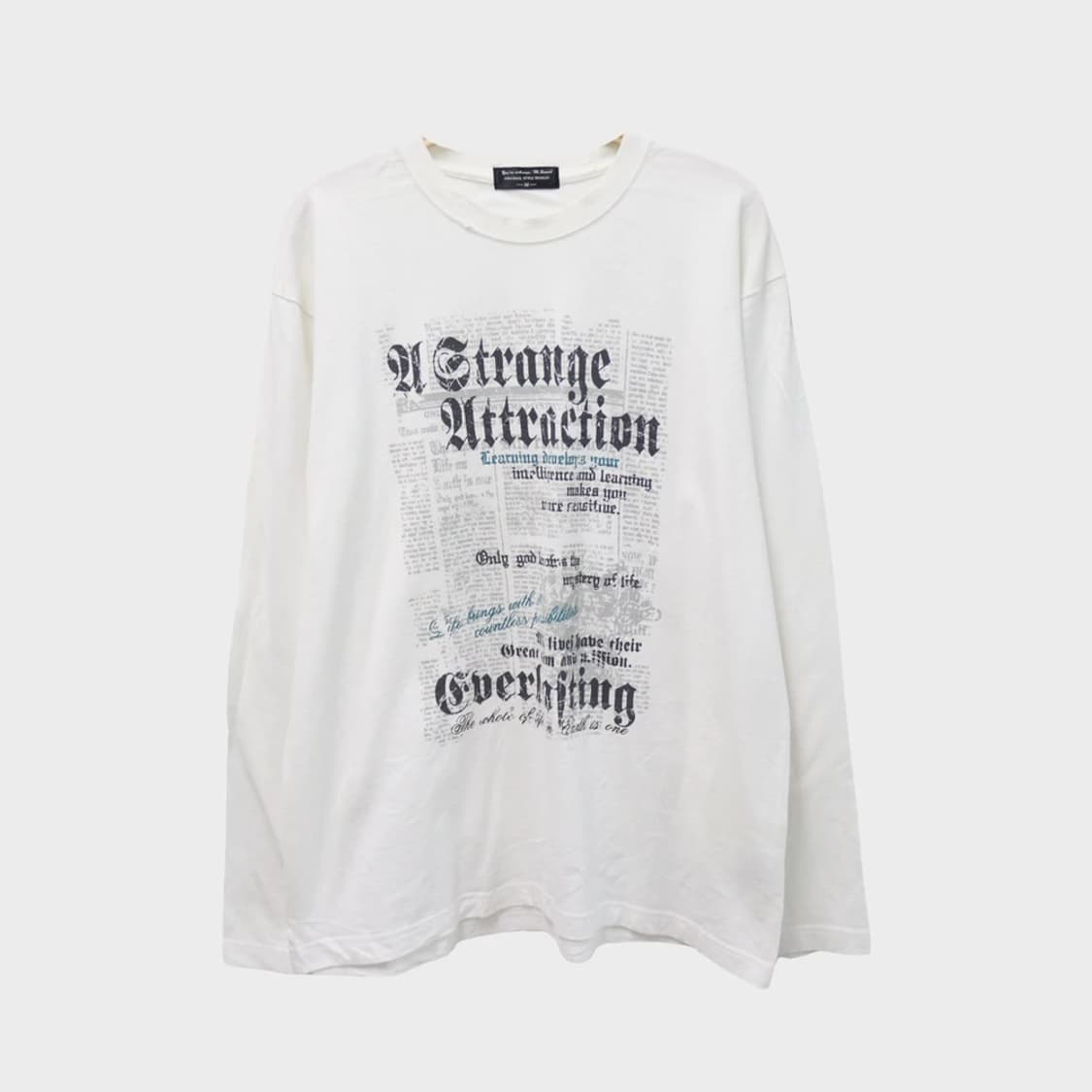 M.BOARD Y2K 레터링 긴팔 티셔츠 63214 상품이미지1