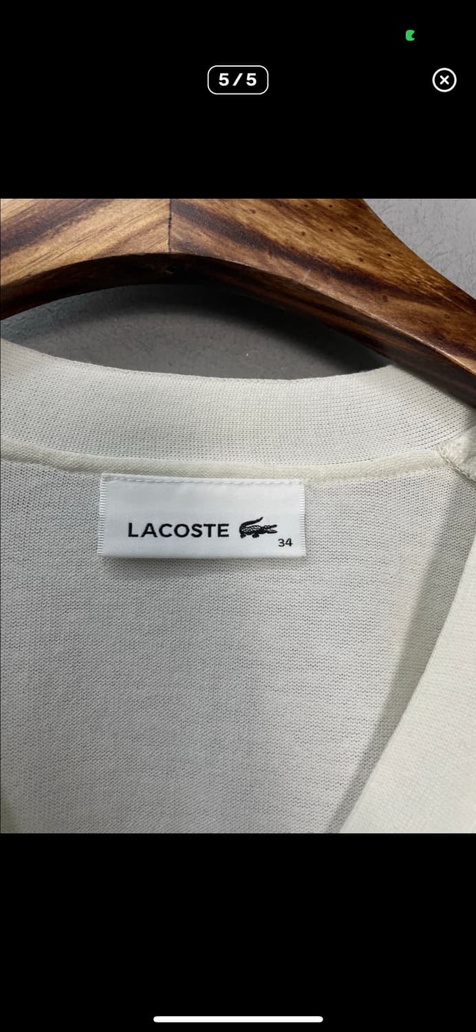 라코스테 썸머 브이넥 티핑 가디건 A3177 상품이미지5