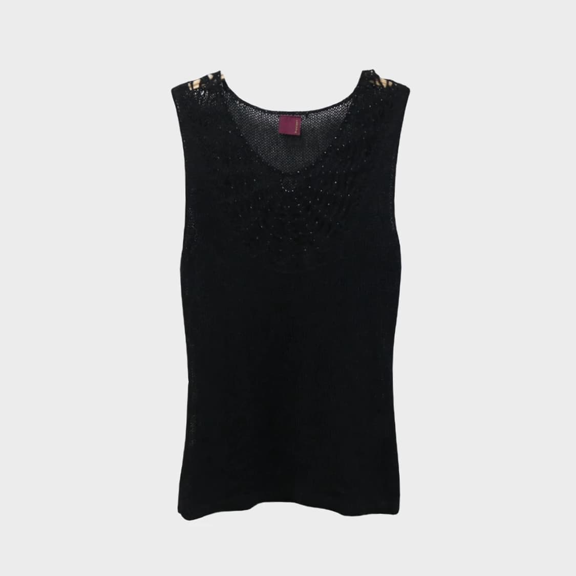 PREVIEW y2k 그물 니트 슬리브리스 63160 상품이미지1