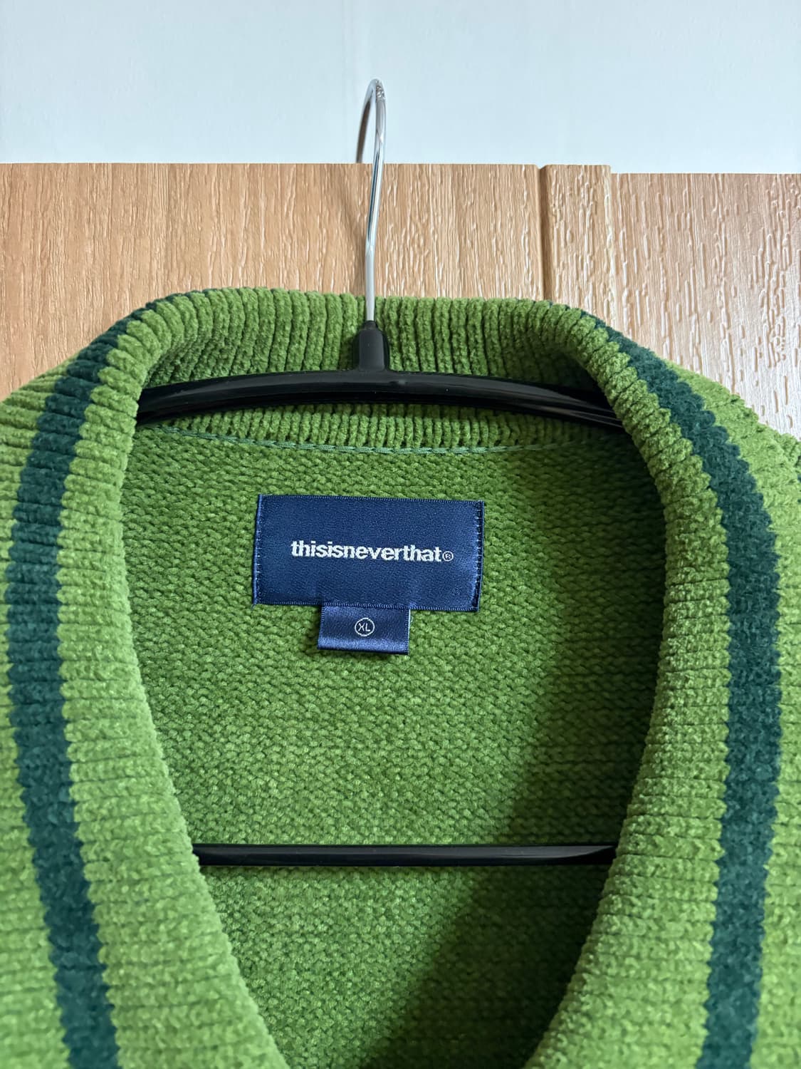 [XL] 디스이즈네버댓 스트라이프 집 가디건 올리브 상품이미지4