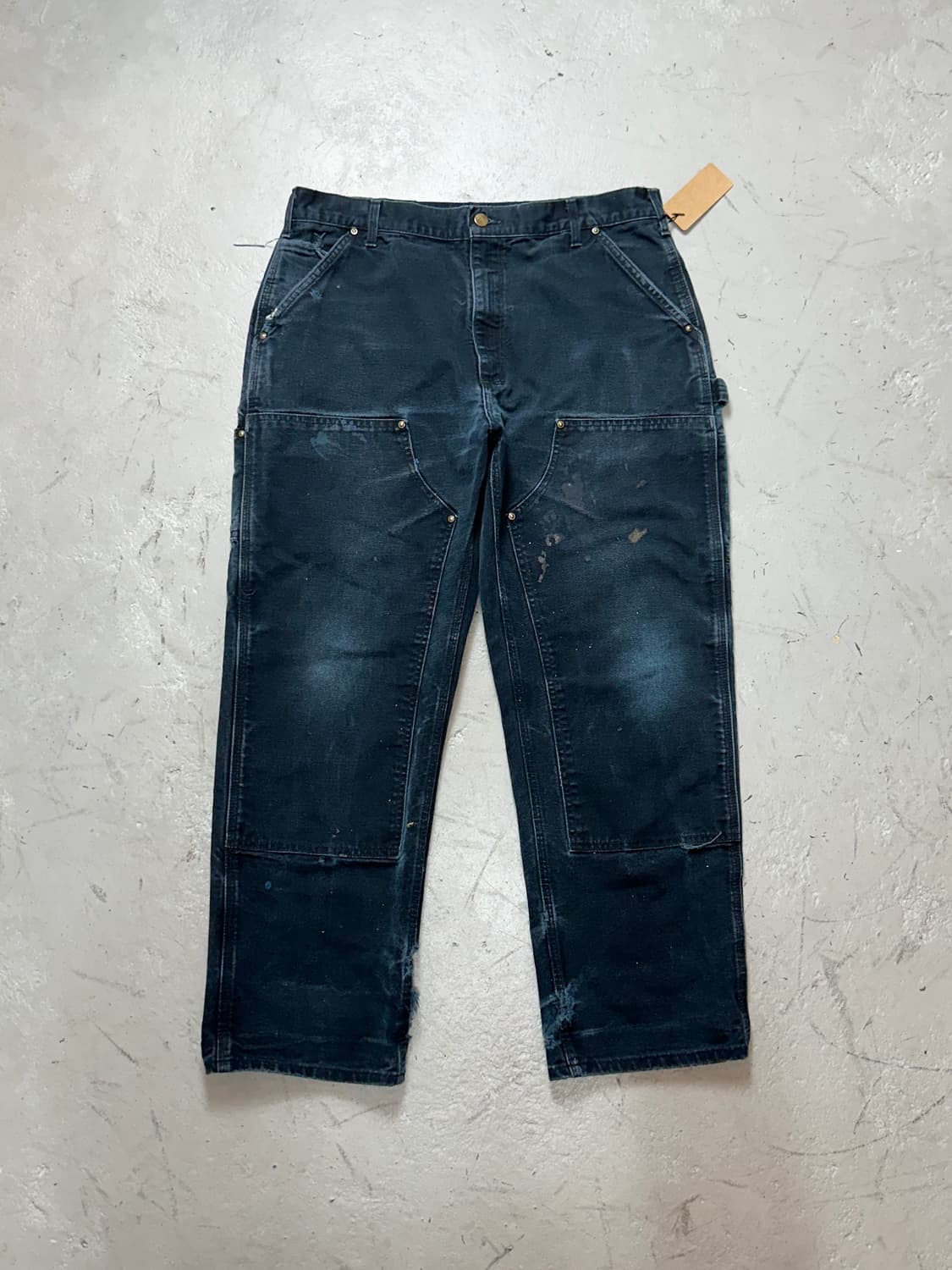 OG USA Made 칼하트 B01 더블니 블랙 칼하트 썩블니 워크팬츠 상품이미지1