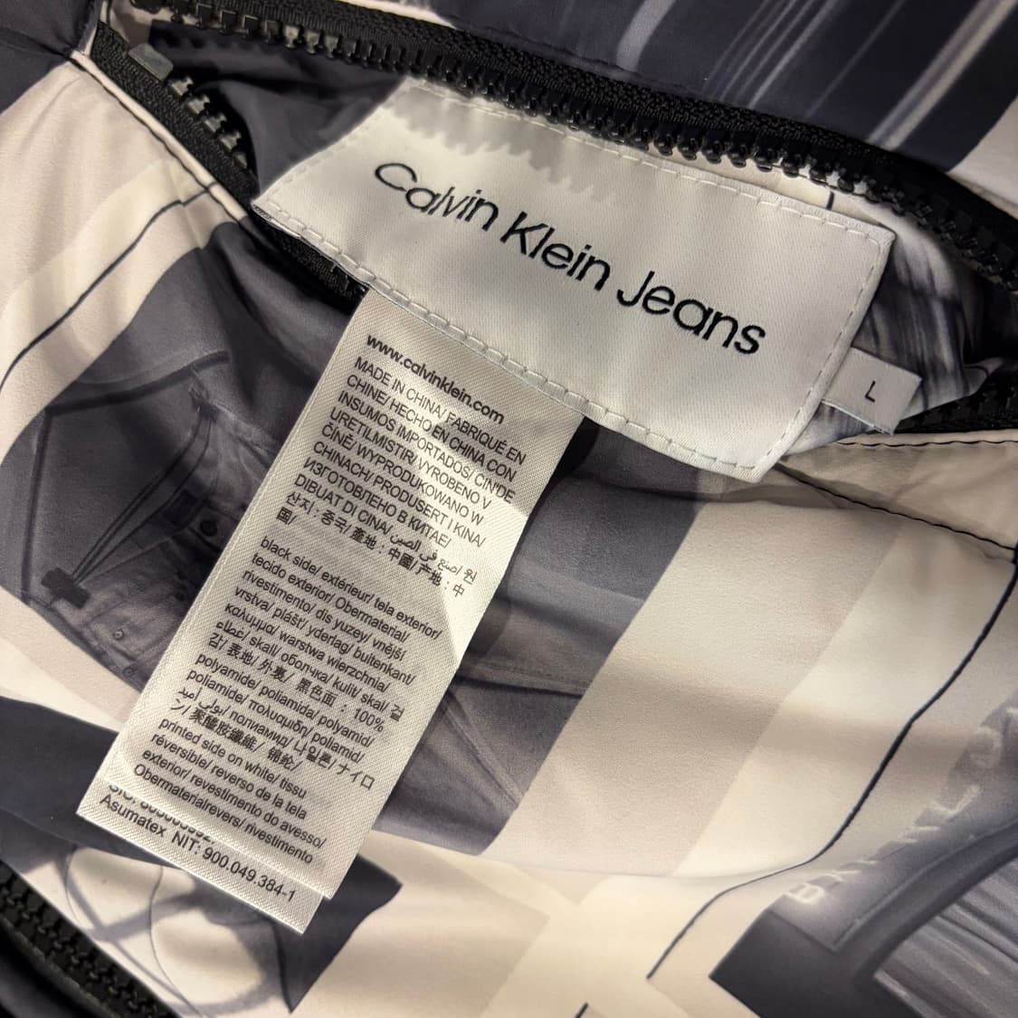 [L] 캘빈클라인 CK 리버시블 블랙 봄버 자켓 C498 상품이미지8