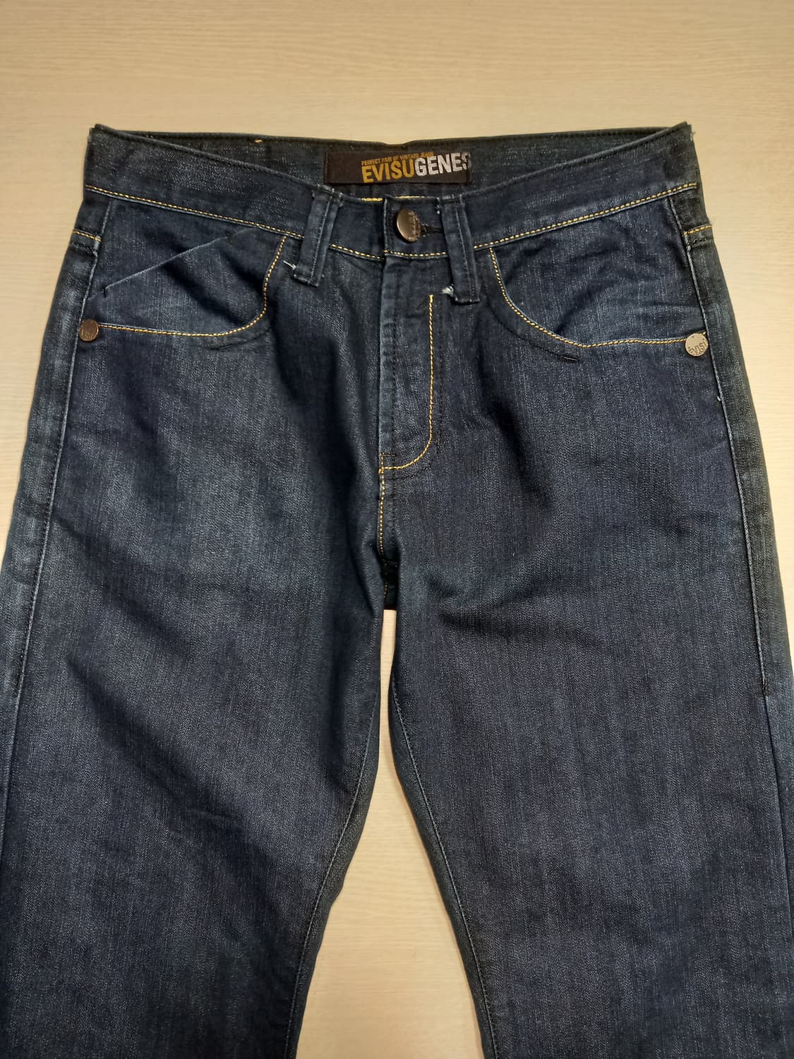 29 EVISU Kor 배기핏 슬림일자진 진청 29-554 상품이미지3