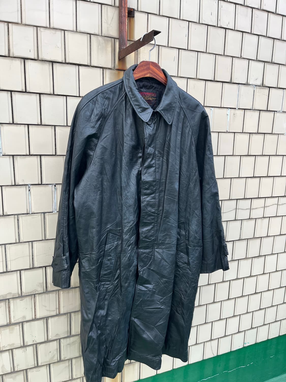 Vintage 소가죽 발마칸 코트 상품이미지3