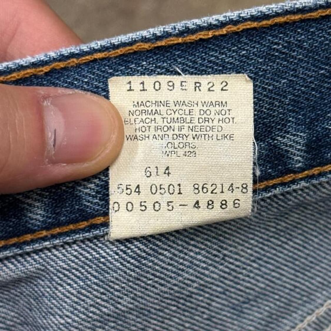  00s 리바이스 505 허리33 밑단수선 상품이미지5