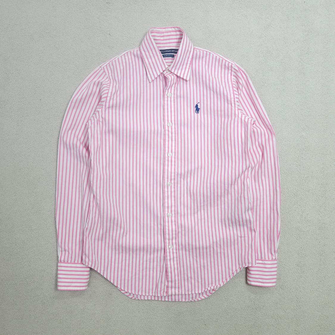 폴로 여성 스트라이프 셔츠 슬림핏 상품이미지1